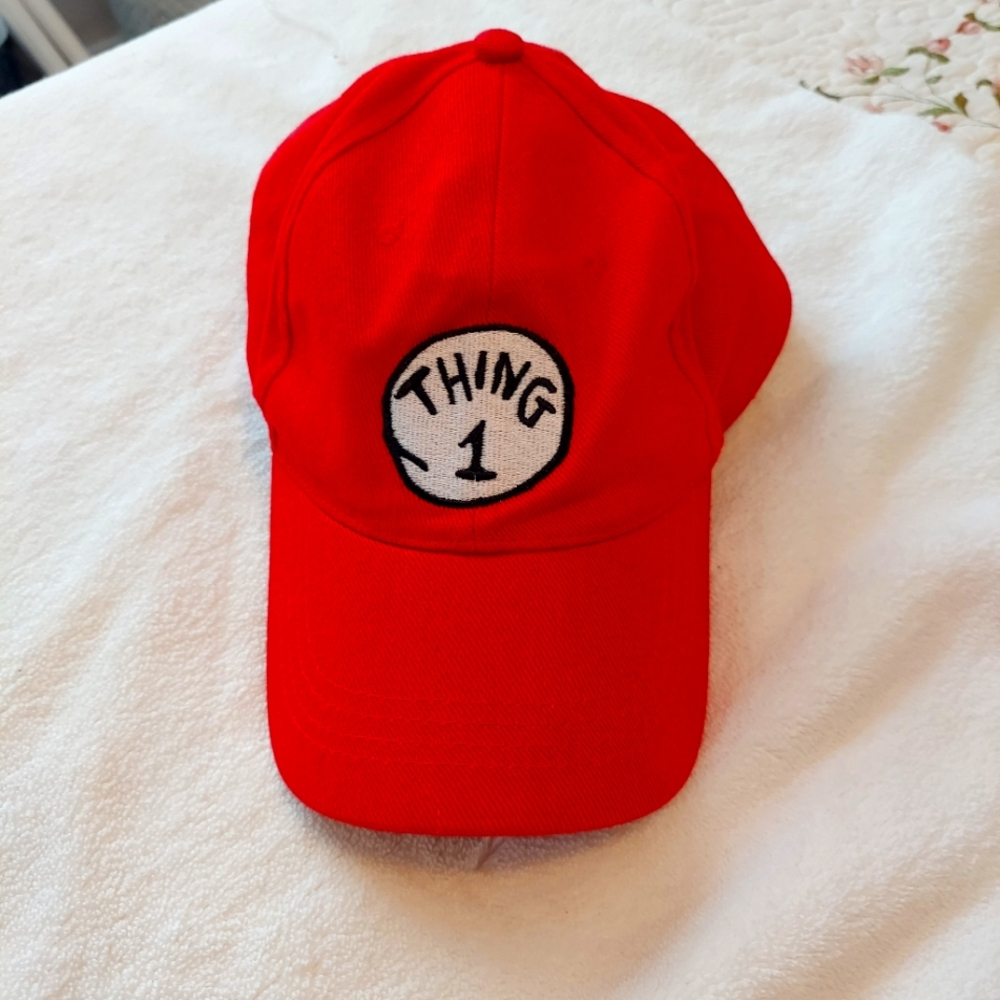 Universal Studios Thing 1 cap velcro closure Youth size
